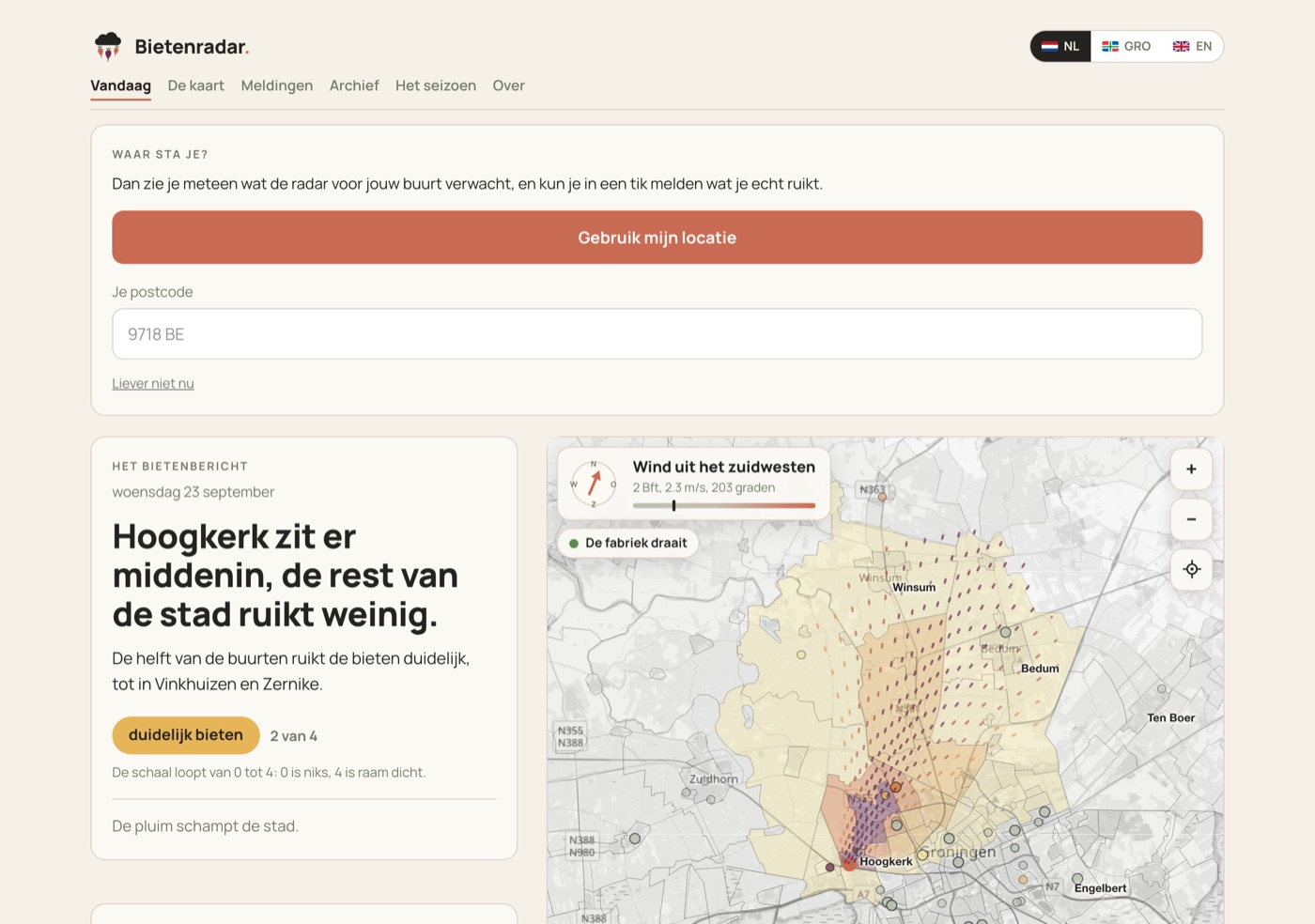 Empathree: We lanceerden de Bietenradar